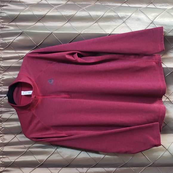 🦋4 for $20, or as marked. EUC- Adidas Climalite 1/4 Zip - Picture 3 of 6
